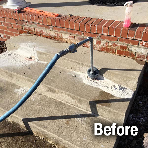 Charleston Concrete Step Repair - Before
