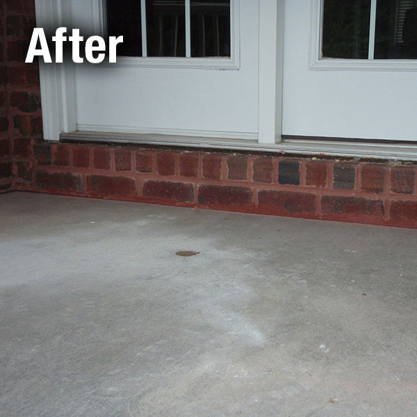 Charleston Concrete Porch Leveling - After